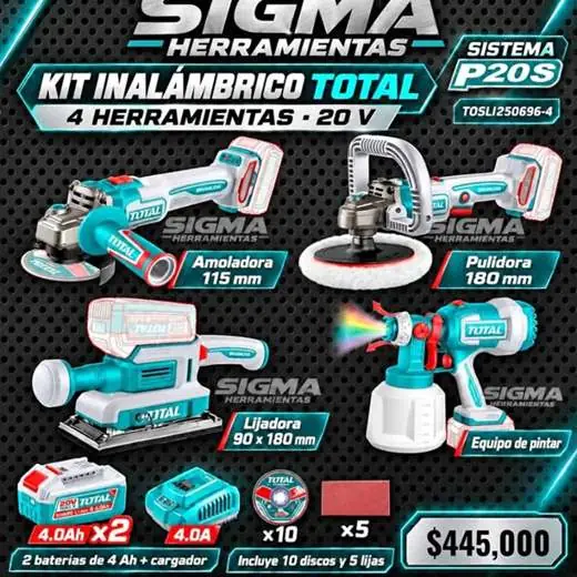 Combo Inalámbrico 4 en 1 TOTAL