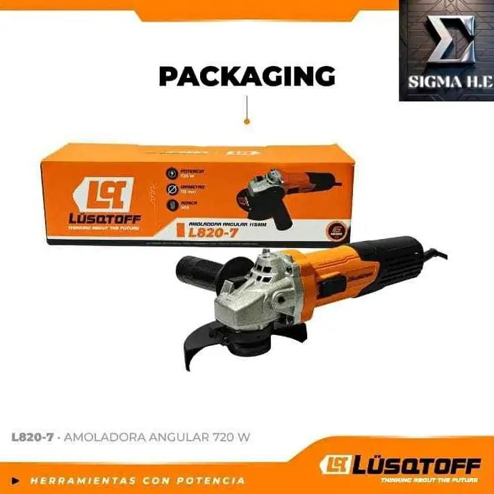 Amoladora Angular de 720w Lusqtoff
