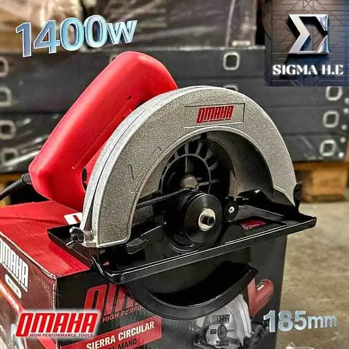 Sierra Circular Eléctrica Profesional de 185" 1400W Omaha