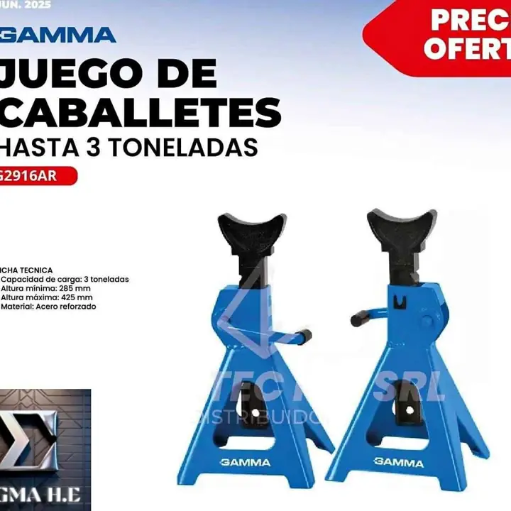 Juego de Caballetes 3tns GAMMA