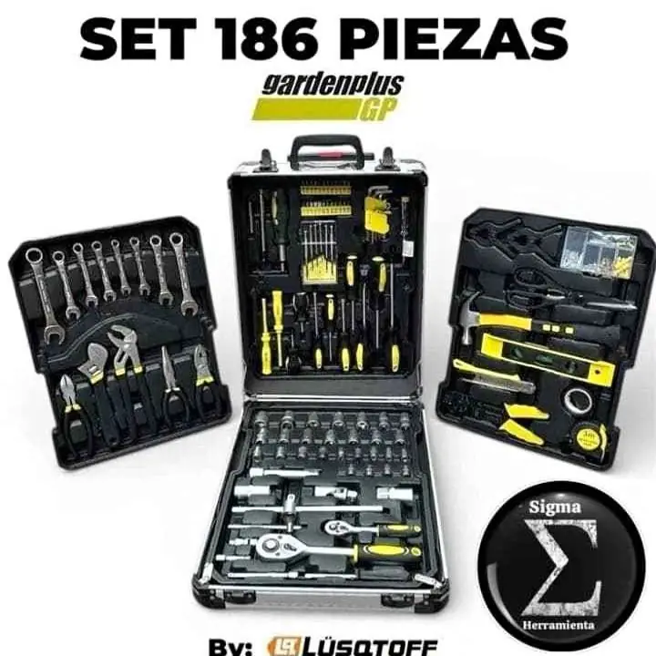 Maletin de herramientas garden plus SET186