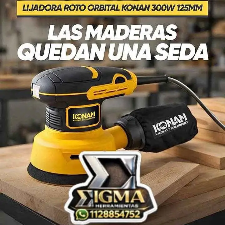 Lijadora Roto Orbital 300w KONAN