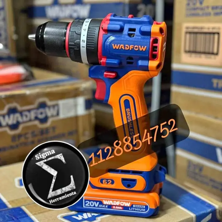 Taladro atornillador percutor 62nm 20v Wadfow