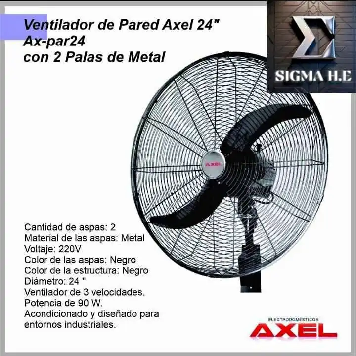 Ventilador de Pared 24" AXEL