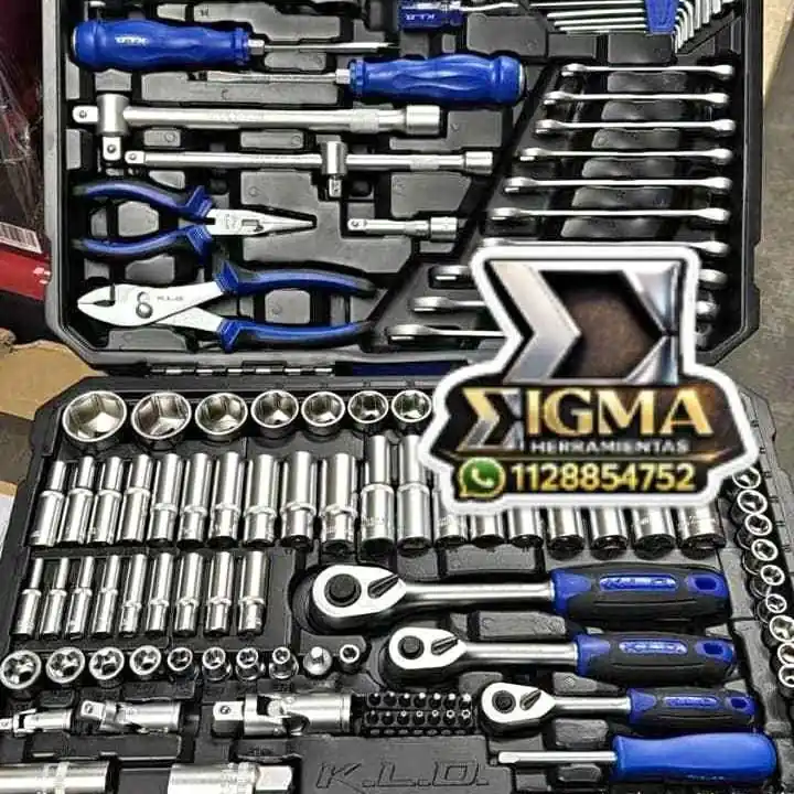Set de herramientas y Tubos 150pzs KLD