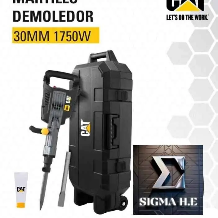 Martillo Demoledor 1750w 15kg 50 Jouls 30mm Dx29 Caterpillar