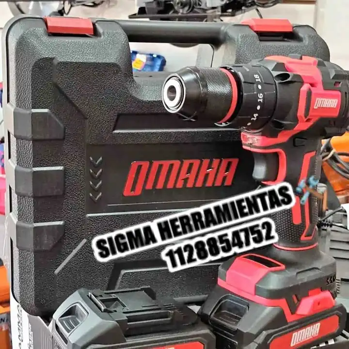 Taladro Percutor inalámbrico 10mm 20v OMAHA