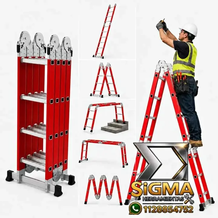 Escalera Dielectrica Articulada Plegable 4x4 KLD