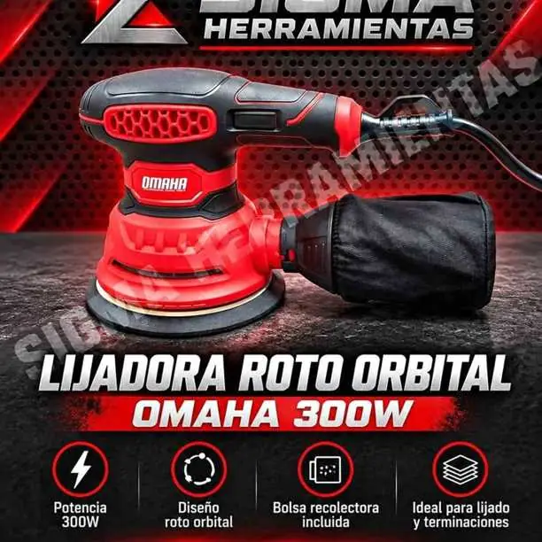 Lijadora Roto Orbital 300w OMAHA