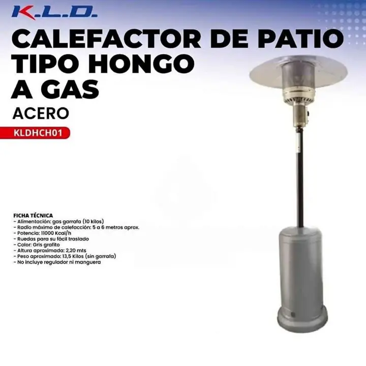Calefactor hongo de Patio KLD