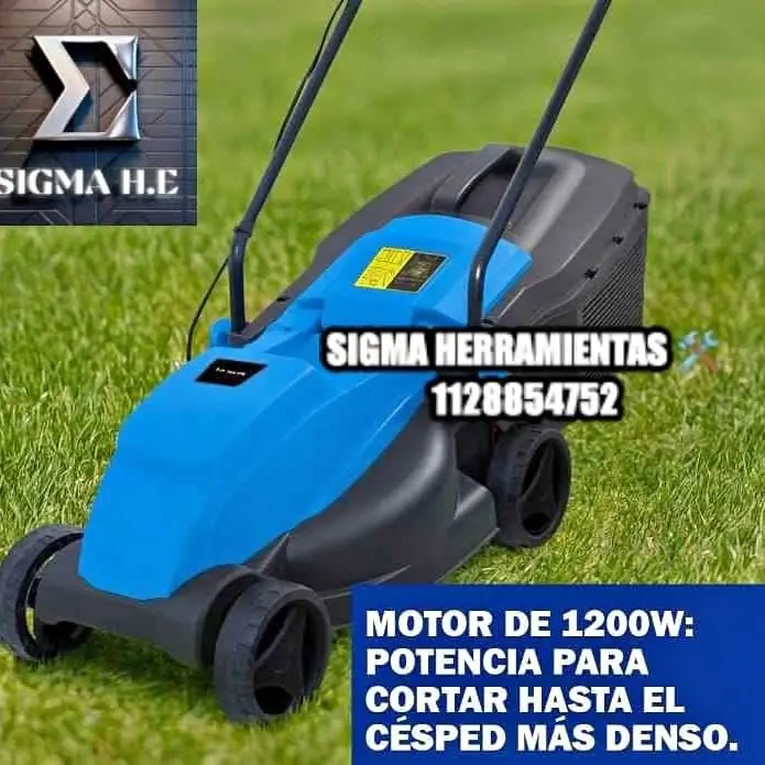 Cortadora de Césped G4950 Eléctrica 1200w 3 Reg Altura Azul Gamma