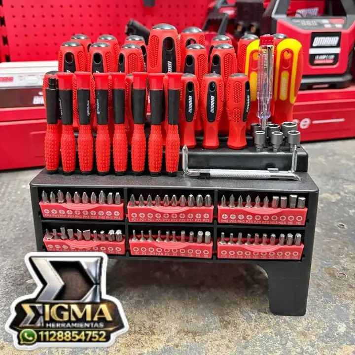 Set de 101 piezas destornilladores y puntas OMAHA