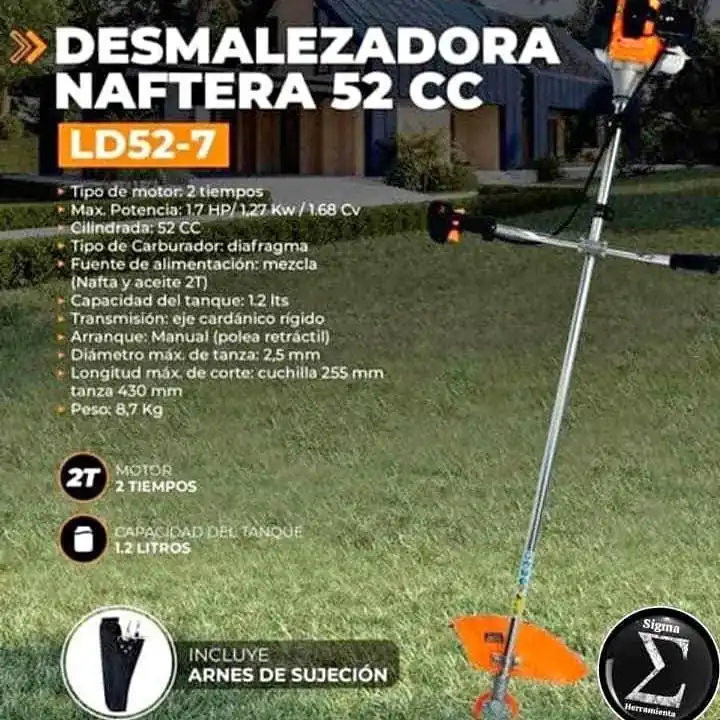 Desmalezadora Lusqtoff 52cc Motoguadaña 1.7hp + Acc
