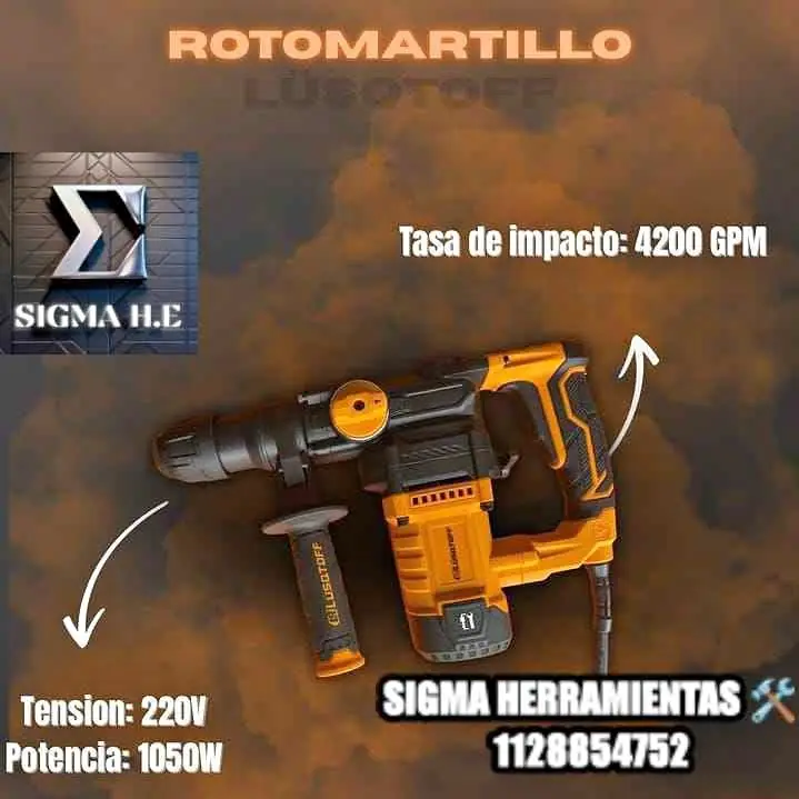 Rotomartillo de 1050w Lusqtoff