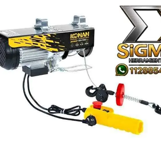 Aparejo eléctrico para 500/1000 kg de 1650W Konan