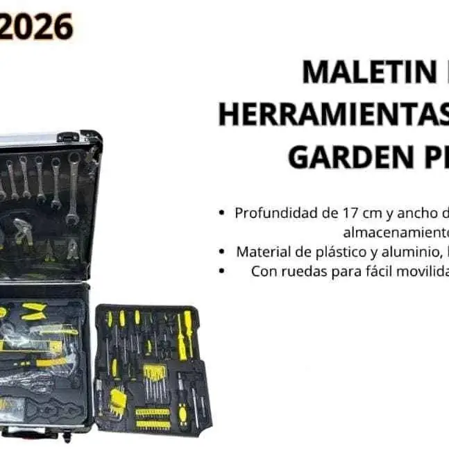 Maletín de Herramientas 186pzs garden plus