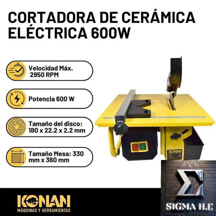 Cortadora de Cerámica de 600w KONAN