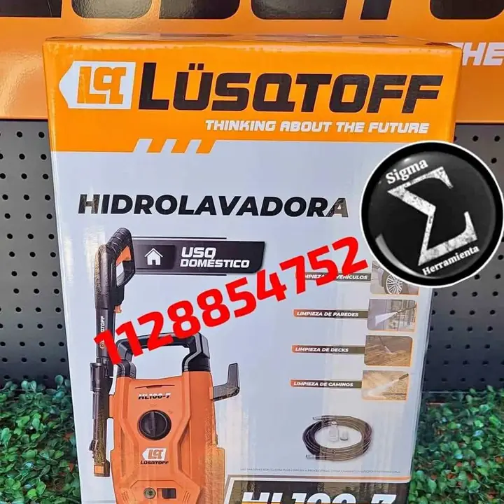 Hidrolavadora de 1200w 70/100bar Lusqtoff