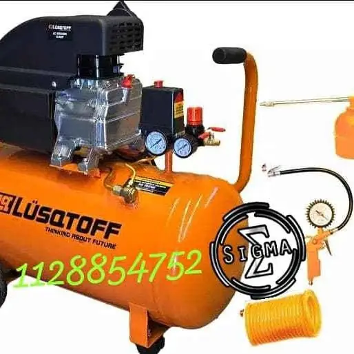 Compresor de Aire 50 Litros Kit Aire 3 Pzs Lusqtoff
