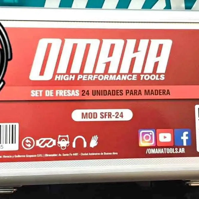 Set de Fresas 24 piezas OMAHA