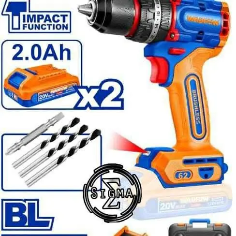 Taladro Percutor atornillador de 62Nm Wadfow