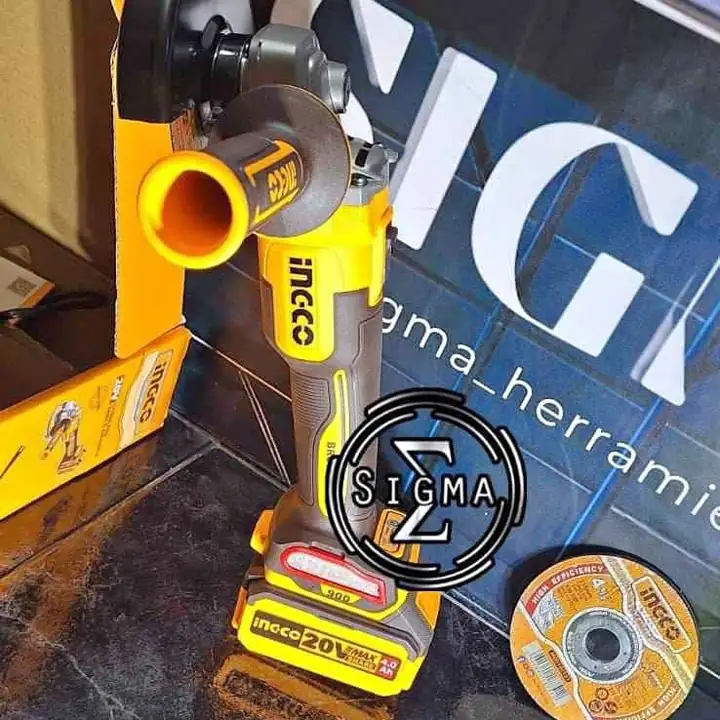Amoladora Angular inalámbrica 20v Ingco