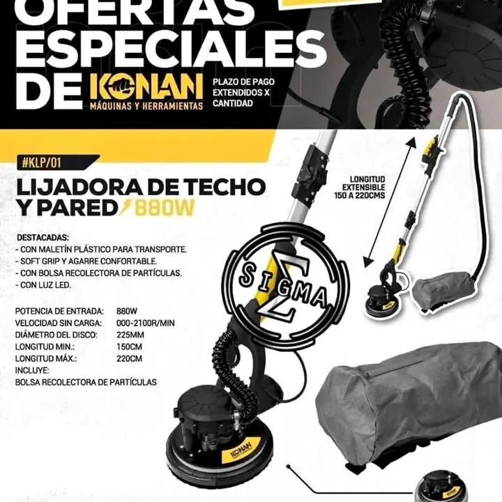Alisador de Techo y pared de 880w Konan