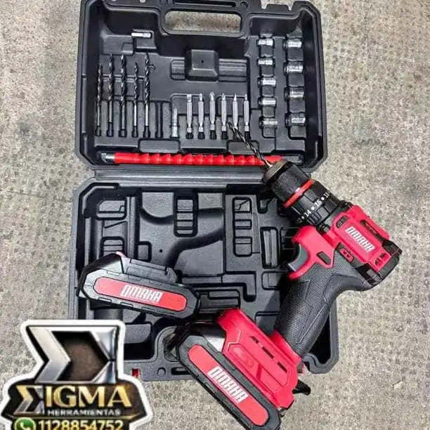 Taladro Atornillador Percutor Brushless Omaha 20v + Accesorios