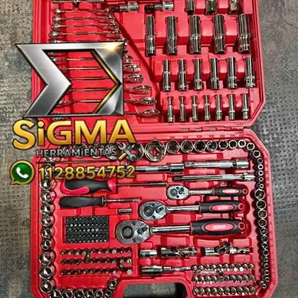 Caja Set Herramientas Llaves Tubo 216 Piezas Cromo Vanadio OMAHA