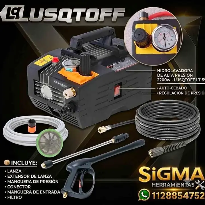 Hidrolavadora de 2200w Lusqtoff