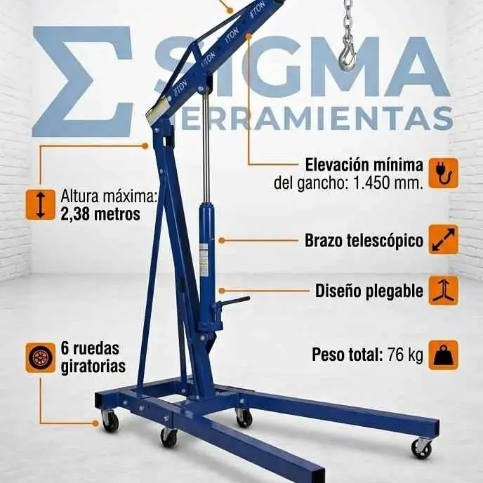 Guinche pluma hidraulico 2TNS gamma