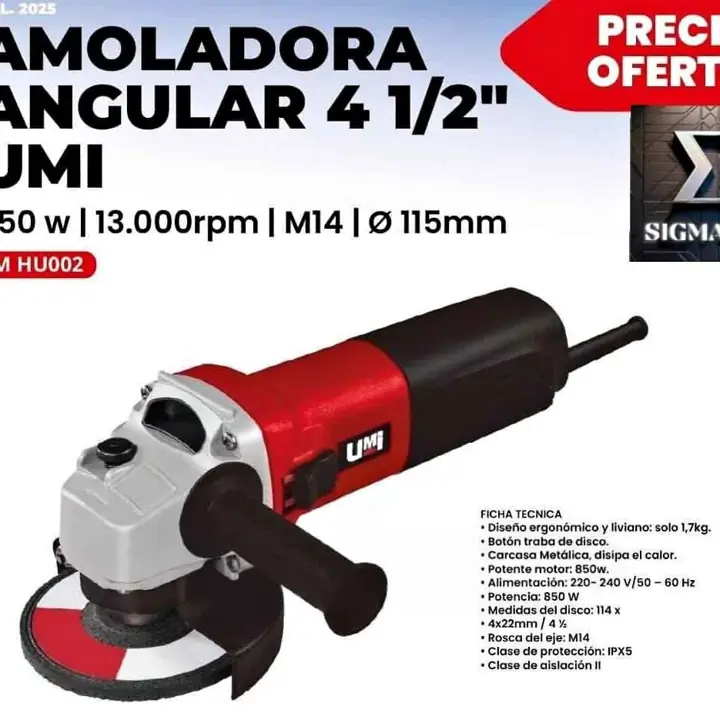Amoladora Angular de 850W UMI