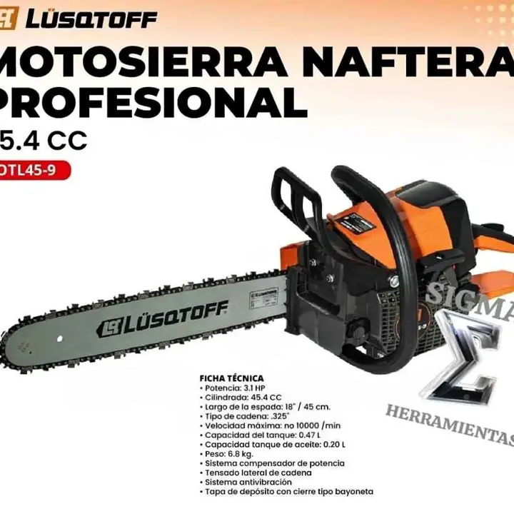 Motosierra Naftera Explosión Lusqtoff 18 PulG 3.1HP 45 CC