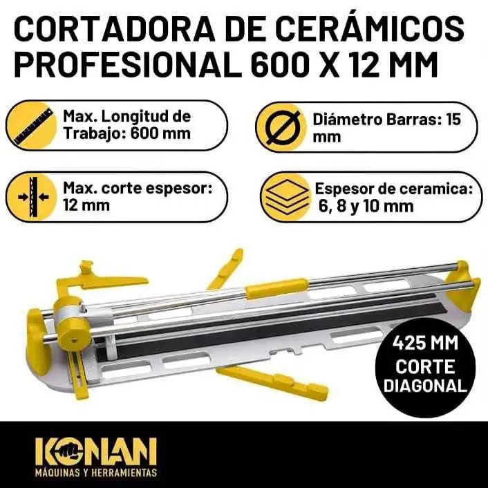 Cortadora de cerámica 60cm Konan