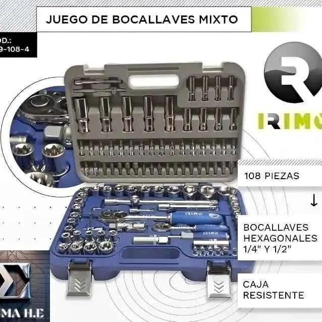 Juego de Bocallaves 108 piezas IRIMO