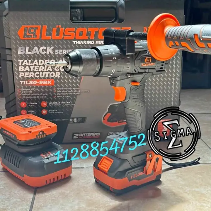 Taladro Percutor a Batería Lüsqtoff Black Series