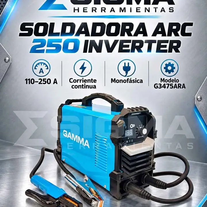 Soldadora arc 250 inverter gamma