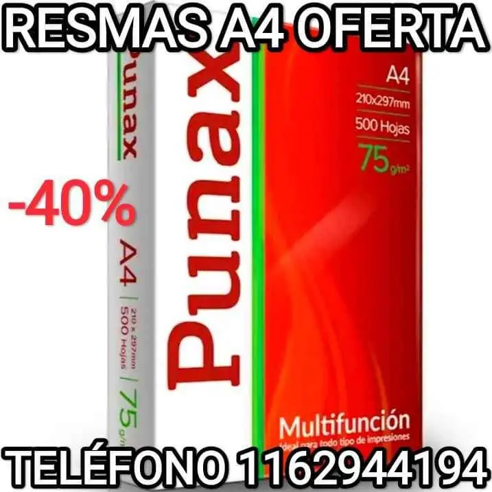 RESMAS A4 Liquidación de Stock al Mejor Precio Todas las Marcas Envíos