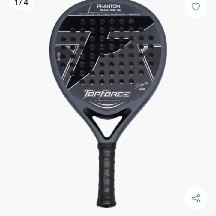 Paleta Profesional Pádel Full Carbono 3k Acabado Mate Phantom Top Force Oferta Líquido