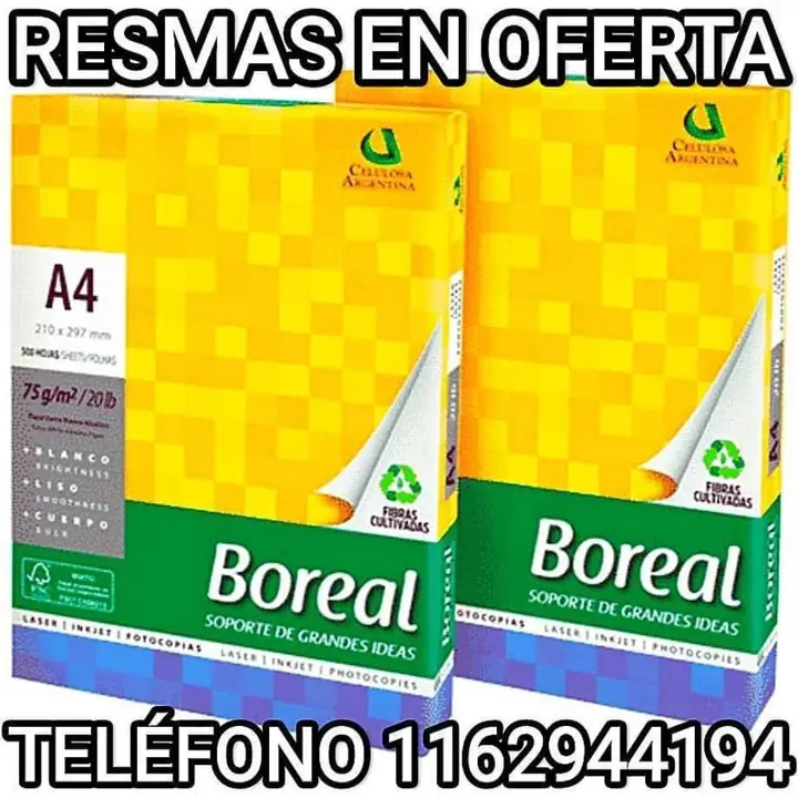 Resmas en oferta A4 A3 Oficio Carta al Mejor Precio