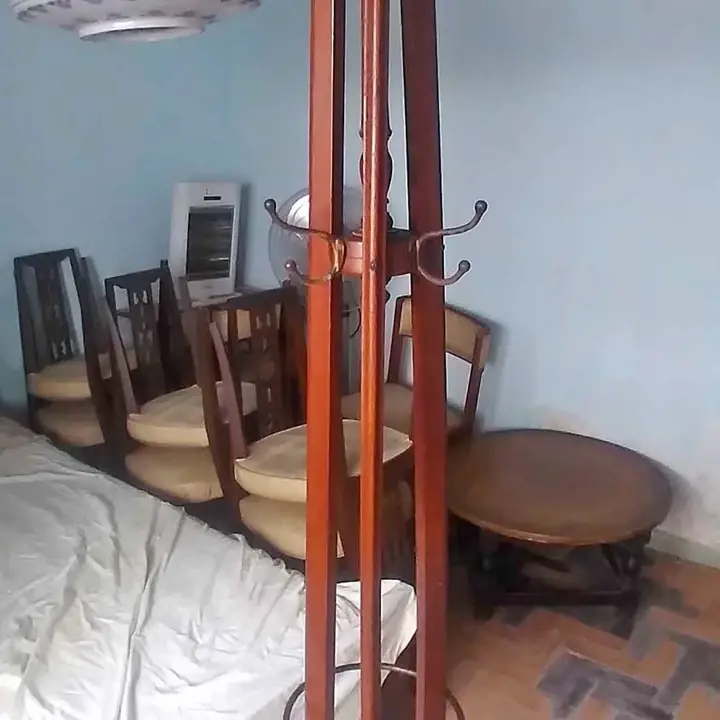 Perchero paraguero y sombrero muy antiguo exelente estado