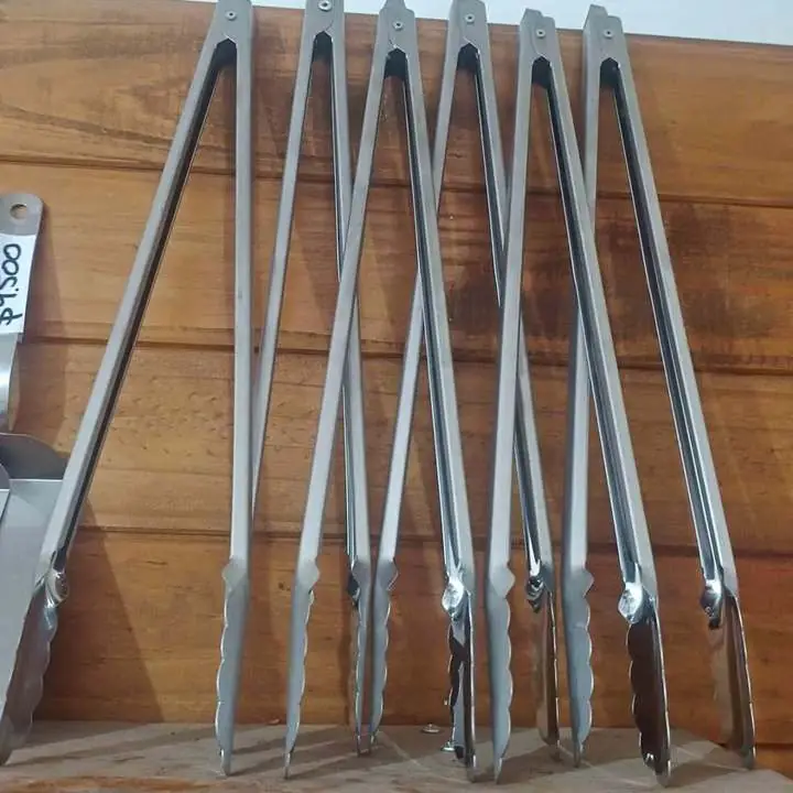 Pinza de acero inox de 40 cm Especial para parrilla