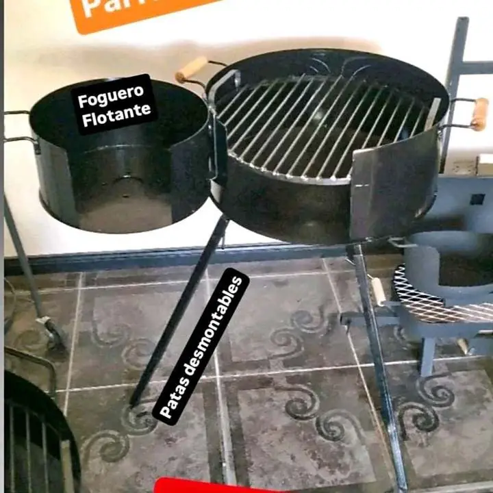Parrilla circular desmontable