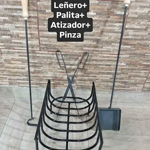 Combo leñero + kit por 3 piezas