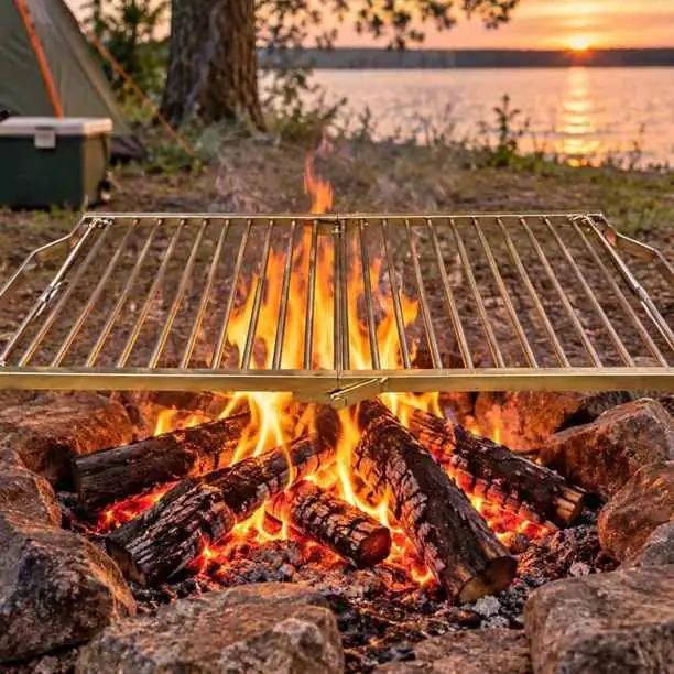 Parrilla plegable galvanizada especial para camping