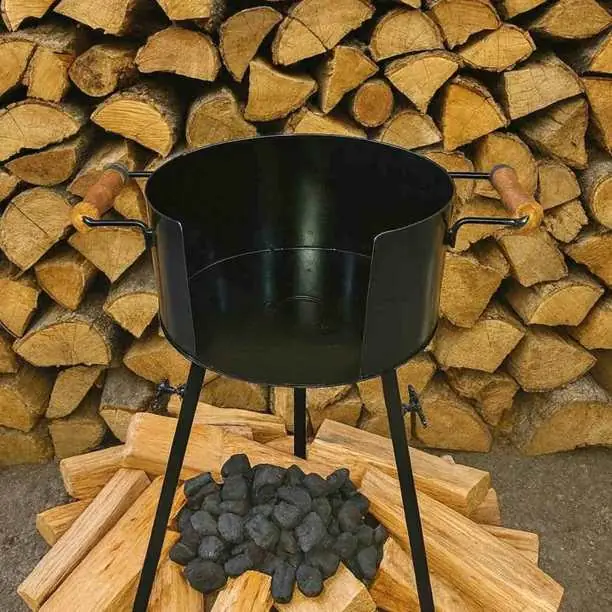 Fogonero con patas desmontables
