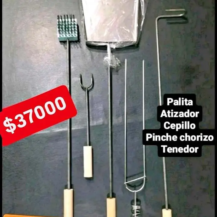 Kit parrillero x 5 piezas