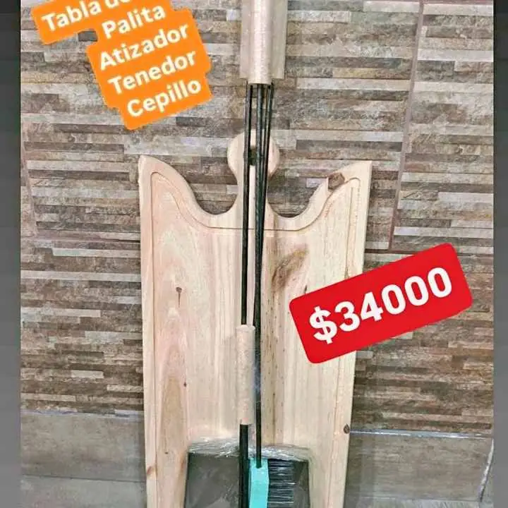 Juego de parrilla x 4 piezas + tabla de cocina