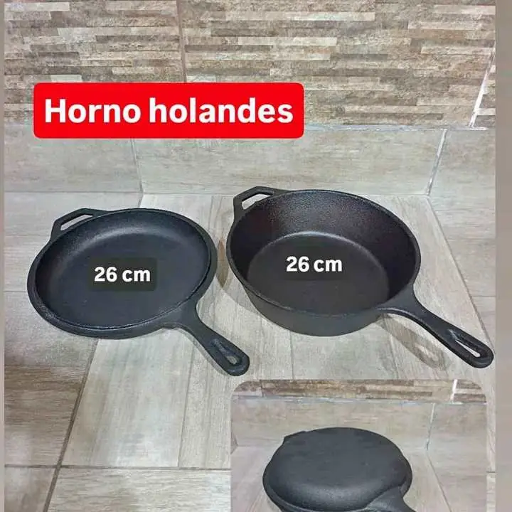 Olla cacerola de fundición con tapa Función invertida