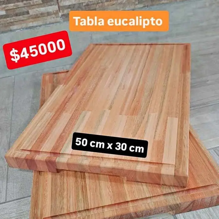 Tablas de eucalipto de 50 x 30 3 cm de espesor